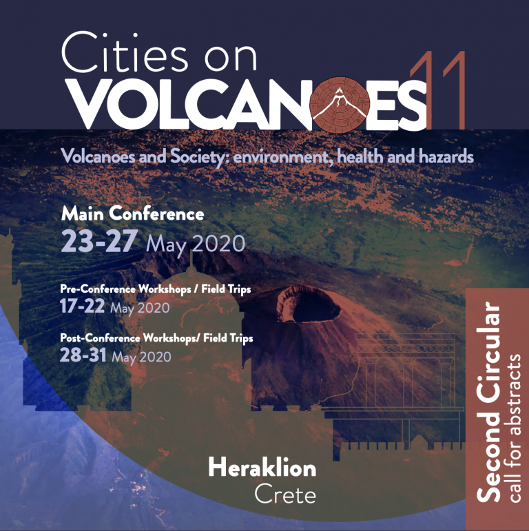 Cities on Volcanoes 11 – Heraklion 23-27 May 2020 – Second Circular