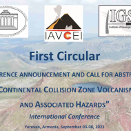 FIRST CIRCULAR: CONFERENCE ANNOUNCEMENT AND CALL FOR ABSTRACTS: “CONTINENTAL COLLISION ZONE VOLCANISMAND ASSOCIATED HAZARDS”